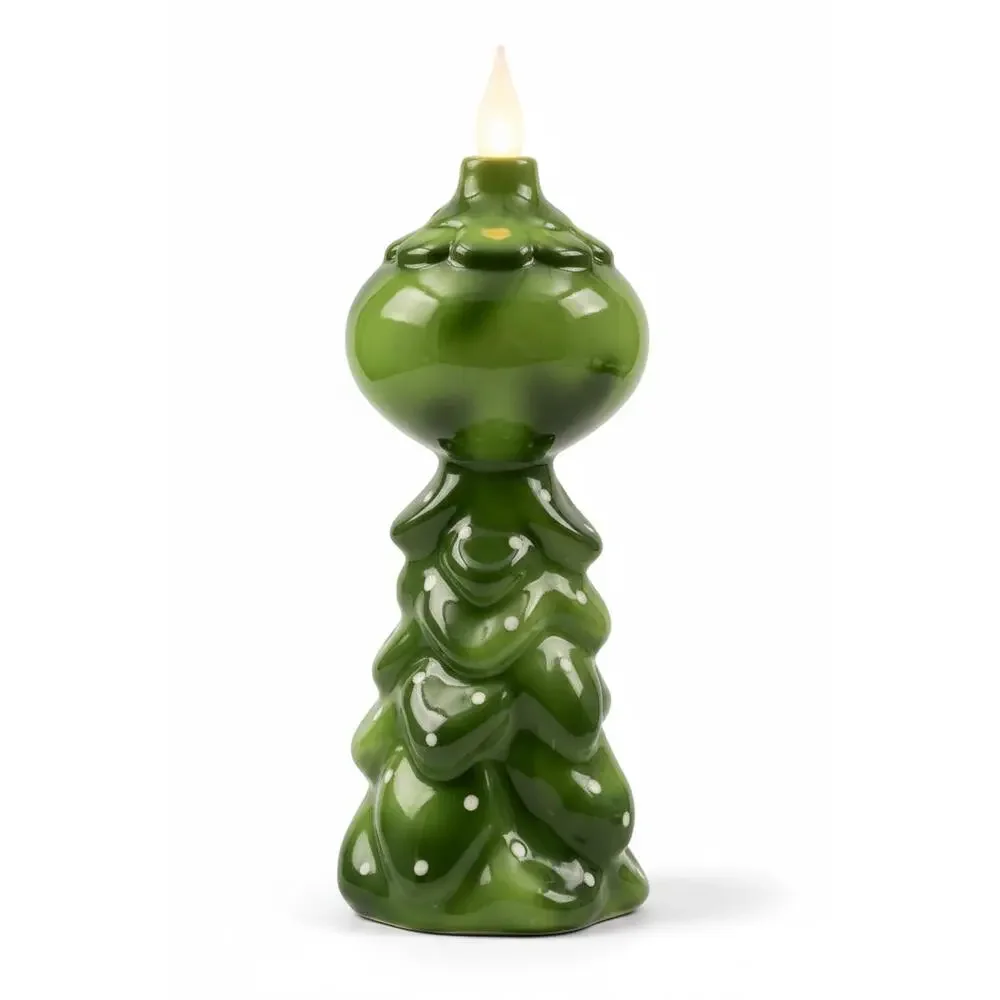 Tree Girl Candle-Lite | Mid Century Christmas Decor | Vintage Inspired Ceramic
